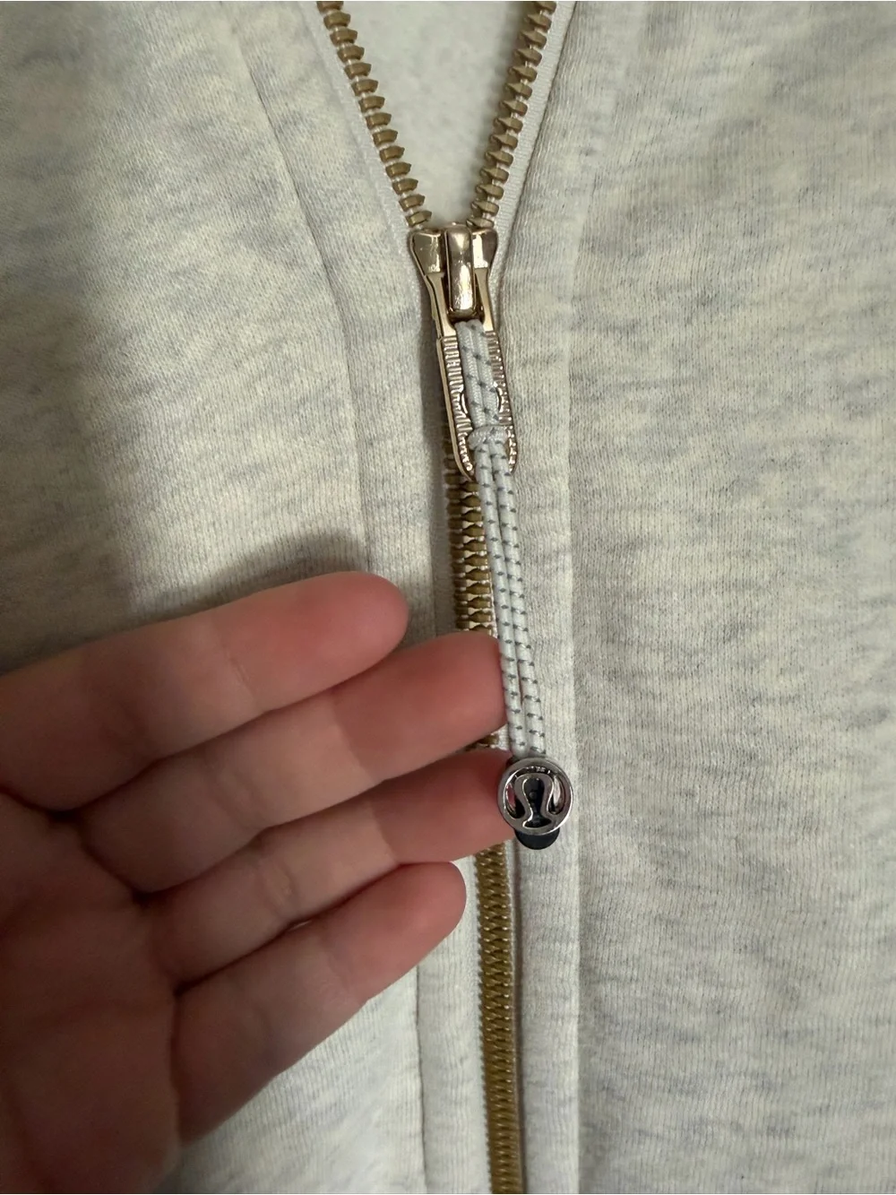 Lululemon Scuba Full Zip Hoodie Oatmeal Heather Size 10